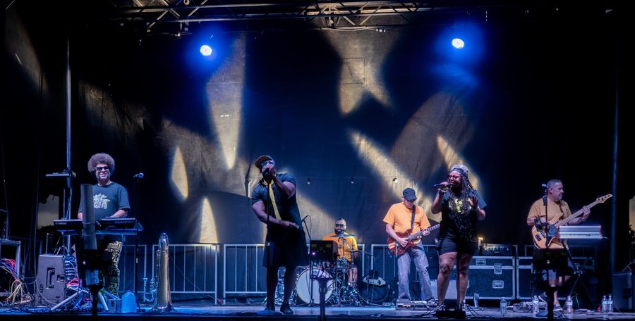 Little Moses Jones live at a Denver-area festival